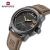 NF9202 Креативные подарочные кожаные мужские часы Кварцевые модные спортивные наручные часы