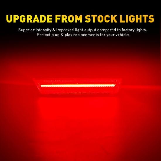 For 2008-14 Dodge 11-14 Charger Challenger LED Rear Red Bumper Marker Side Light