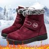Зимние утолщенные плюшевые зимние сапоги женские из искусственного меха нескользящие теплые ботильоны женские из искусственной замши на плоской подошве с хлопковой подкладкой Botas