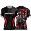 Bandai Tekken 8 Джин Кадзама 3D Быстросохнущая Футболка Для Мужчин Женщин Детей Летняя Спортивная Игровая Футболка Летняя Уличная Семейная Одежда