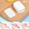100Pcs Portable Washing Sheet Sheet Bathroom Travel Aromatherapy Foam Soap Paper