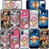 Чехол для iPhone 16 15 Xiaomi Redmi Note 14 13 12 11 Pro Max X 16e Samsung Galaxy S25 S24 S23 Moto OPPO Huawei One Piece Луффи Тони Чоппер Чехол для телефона