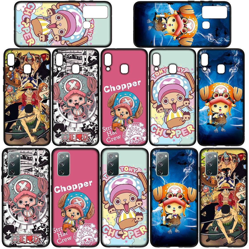 Чехол для iPhone 16 15 Xiaomi Redmi Note 14 13 12 11 Pro Max X 16e Samsung Galaxy S25 S24 S23 Moto OPPO Huawei One Piece Луффи Тони Чоппер Чехол для телефона
