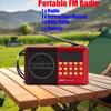 Portable FM Radio Rechargeable BT 5.4 Radio Speaker with LED Display for Home Travel Gifts and for Seniors Elderly Gifts