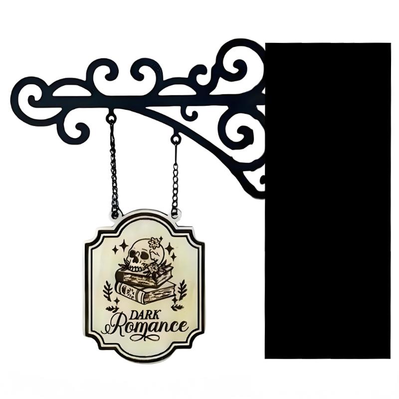 Бук Нук Таверна Вывески Литературная Подвесная Вывеска Жанровые Полки для Читателей Книжный Декор Таблички для Книжной Полки Декор на Хэллоуин