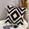 Nordic Ins Style Moroccan Tufted Pillow Bed and Breakfast Light Luxury Embroidered Cushion Removable and Washable Tassel Home Pillow Cover