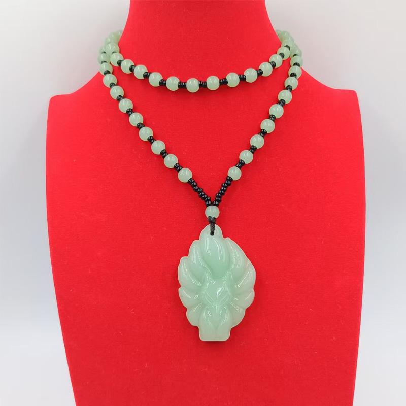 1 шт. Подвеска в виде лисы, модное ювелирное украшение, ожерелье на удачу, универсальная ручная работа, цепочка для свитера, стекло