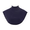 New Womens Muslim Modal Fake False Collar Islamic Hijab Extensions Turtleneck High Neck Cover Warmer Bright Solid Color Half Top