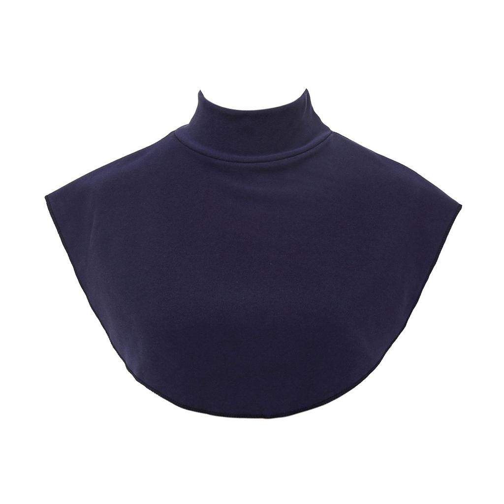 New Womens Muslim Modal Fake False Collar Islamic Hijab Extensions Turtleneck High Neck Cover Warmer Bright Solid Color Half Top