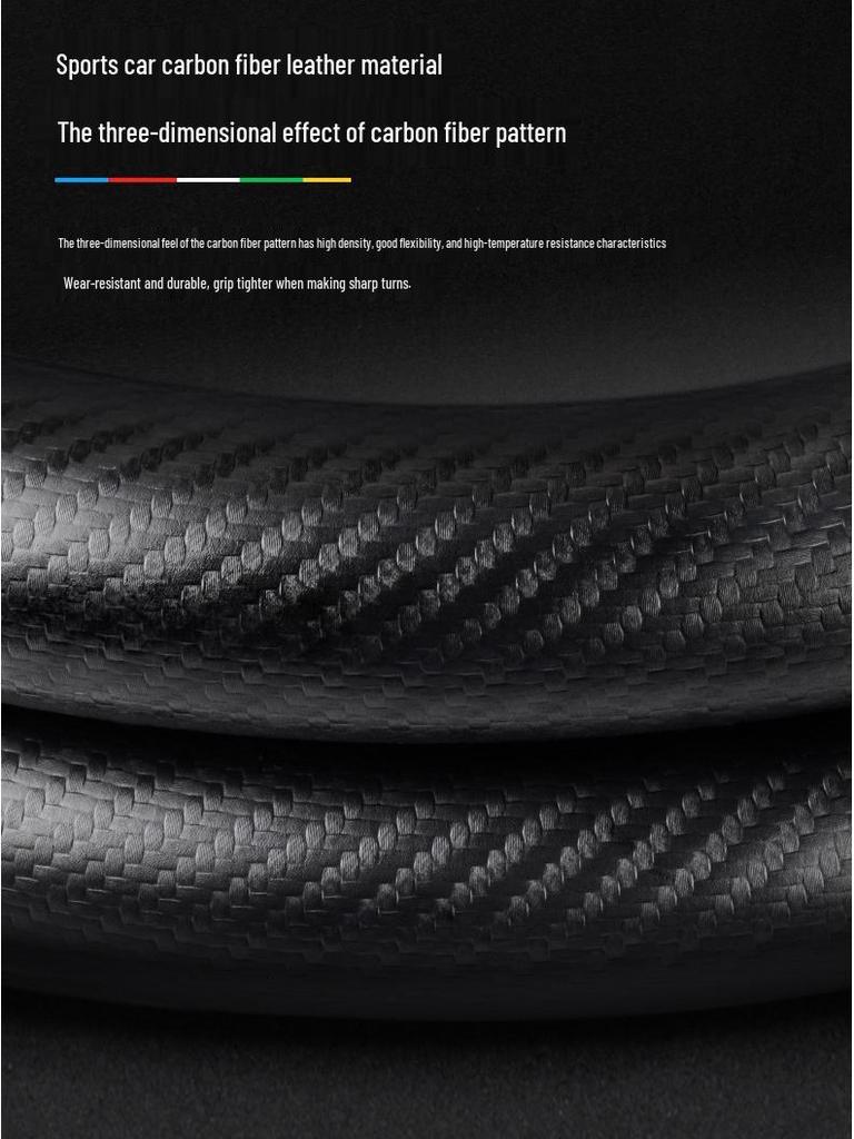 BMW X3 Steering Wheel Cover 2008-2025, Ultra-Thin Carbon Fiber Suede for All Drivers