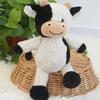 Cow Plush Stuffed Animal Toy 9 Inch Cow Plush Keychain Fluffy Cow Portable Stuffed Toy Perfect Birthday Gift