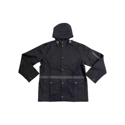 Спортивная серия Lifestyle Brand Logo Повседневная однобортная куртка с капюшоном Мужские куртки Черные 517142-010
