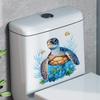Photo of Turtle Toilet Sticker Ceramic Tile Water Tank Decoration Self-adhesive Sticker