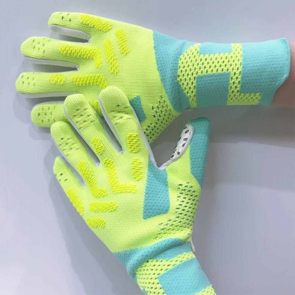 1Pcs Thickened Latex Goalie Gloves Anti-slip Football Soccer Gloves  for Adults Kids