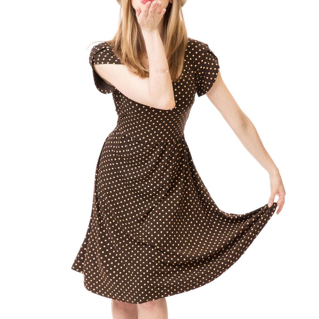 Women's Pregnant  Baby Maternity Joint Polka Dot Printing Outwear Dress