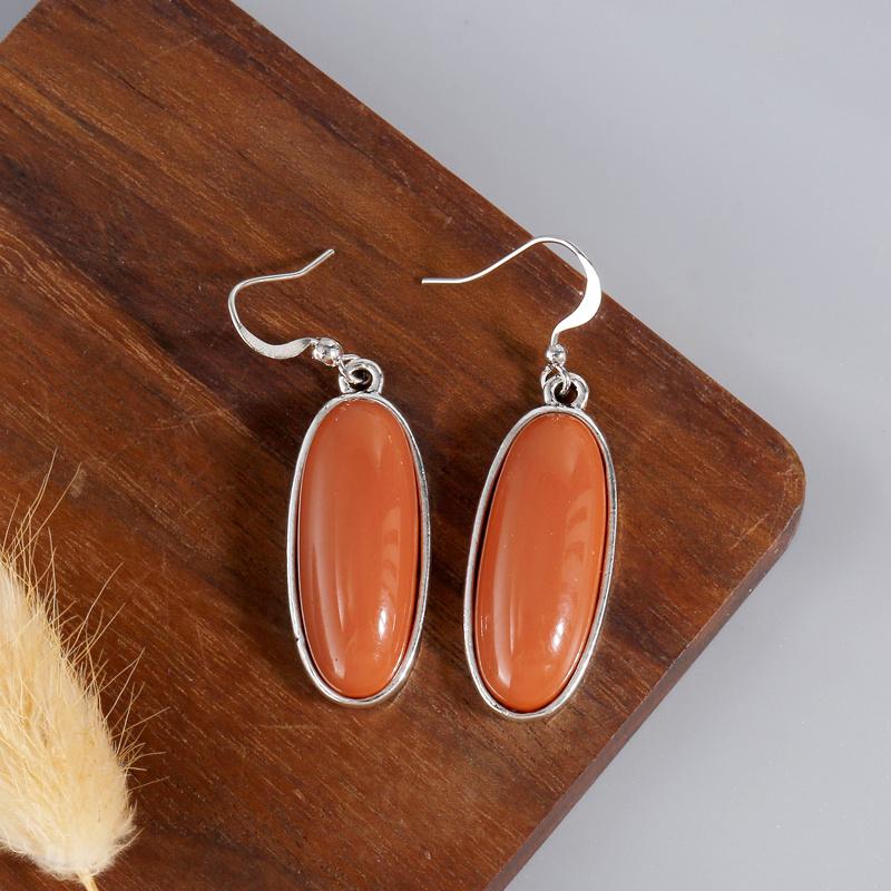 Винтажные серьги-капли с искусственным цирконом овальной огранки, бохо-украшения для женщин, для вечеринки, помолвки, свадьбы, украшение