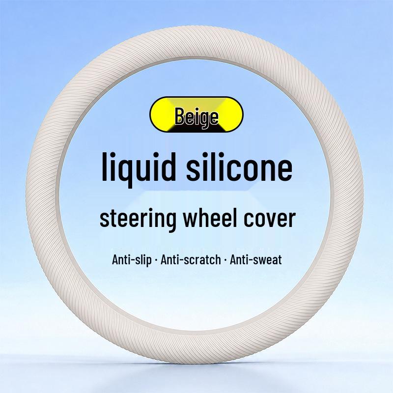 Universal Liquid Silicone Steering Wheel Cover - Soft, High Elasticity, Deformation Resistant