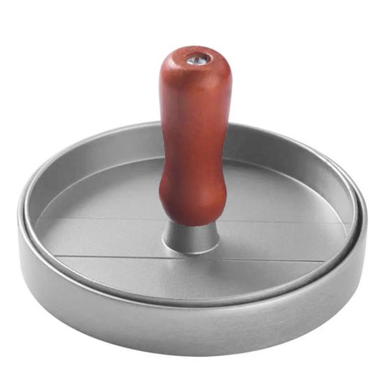 Hamburger Press 4.5" Non-Stick Patty Maker with 100 Wax Papers Heavy Duty Meatball Press for BBQ Veggie Burgers