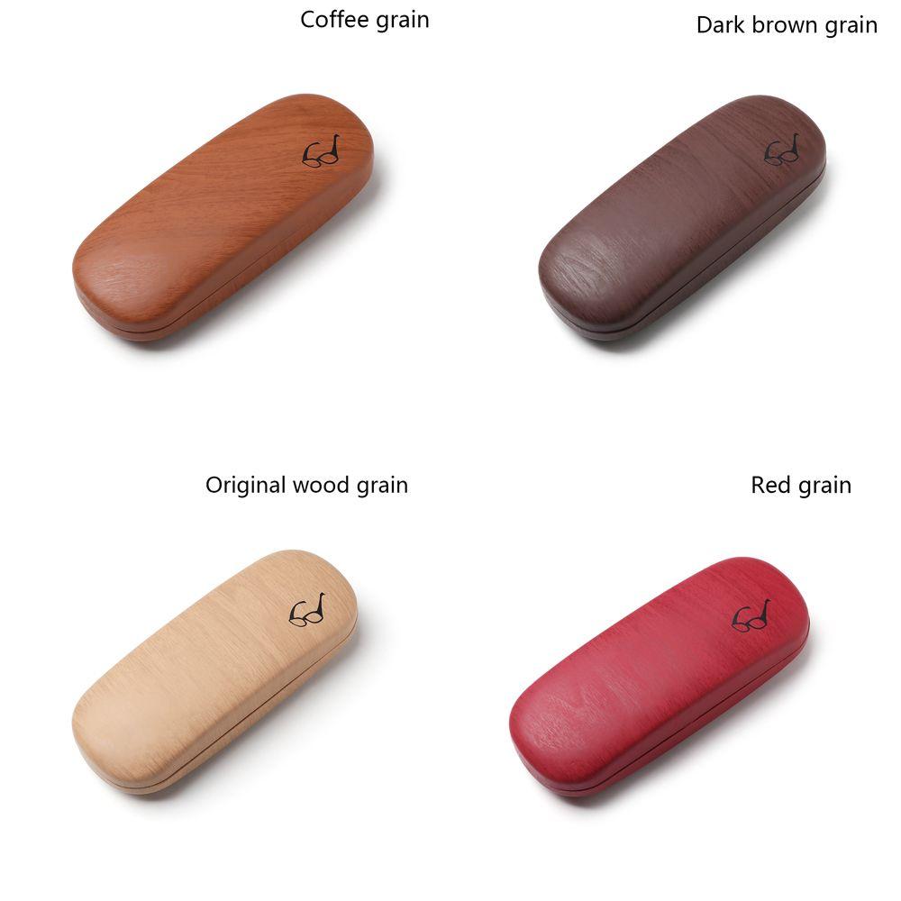 Высококачественный металлический футляр для очков с текстурой дерева Футляр для очков для чтения Футляр для очков Жесткий держатель для набора