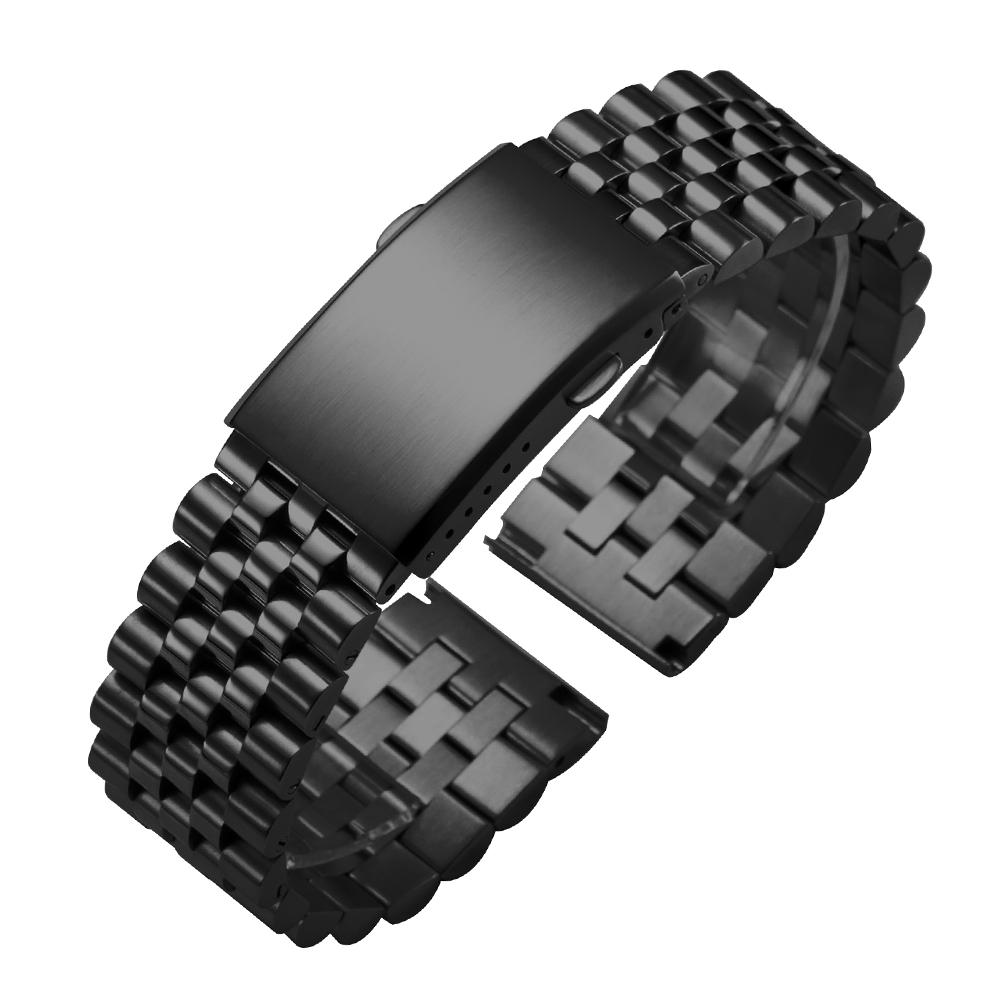 Браслет из нержавеющей стали 316L с прямыми концами и быстросъемной металлической застежкой, ширина 20-22 мм, для часов Seiko Jubilee.