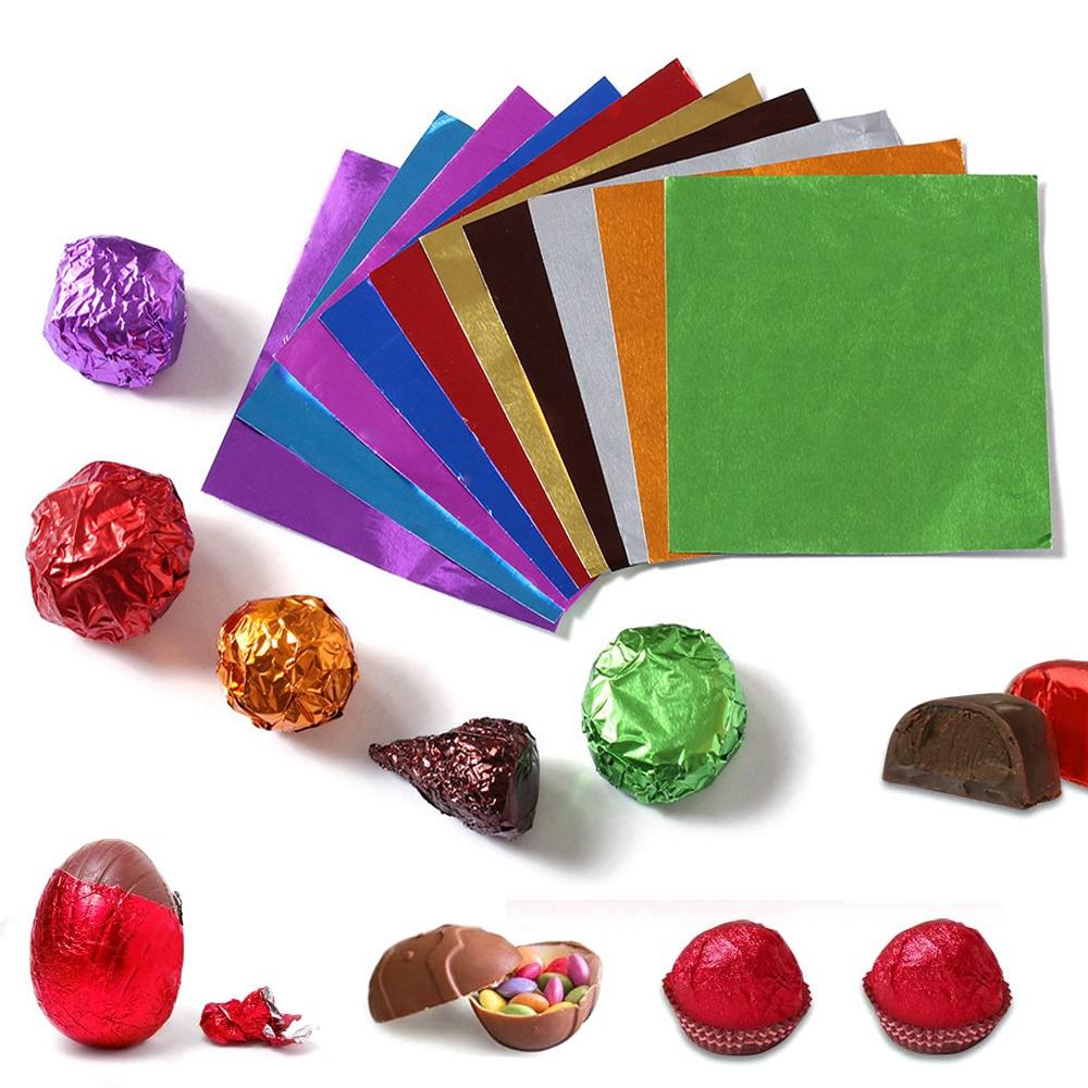 Foil for Easter Egg Party Favors Chocolates Wrapper Foil Sheets Candy Packing Candy Wrappers Paper