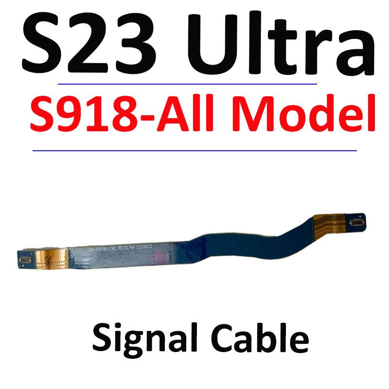 Замена для Samsung S23 Ultra S918B S918E S918U Плата USB-порта зарядки Основная сигнальная материнская плата Шлейф LCD