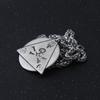 Masonic Eye of Providence Freemason Evil Eye Necklace In Stainless Steel Talisman Sign Medallion Punk Style Gifts Jewellery