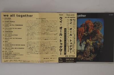 CD МЫ ВСЕ ВМЕСТЕ - We All Together HGC0110 LAZARUS AUDIO P 1997 Япония Оби Рок Б/У