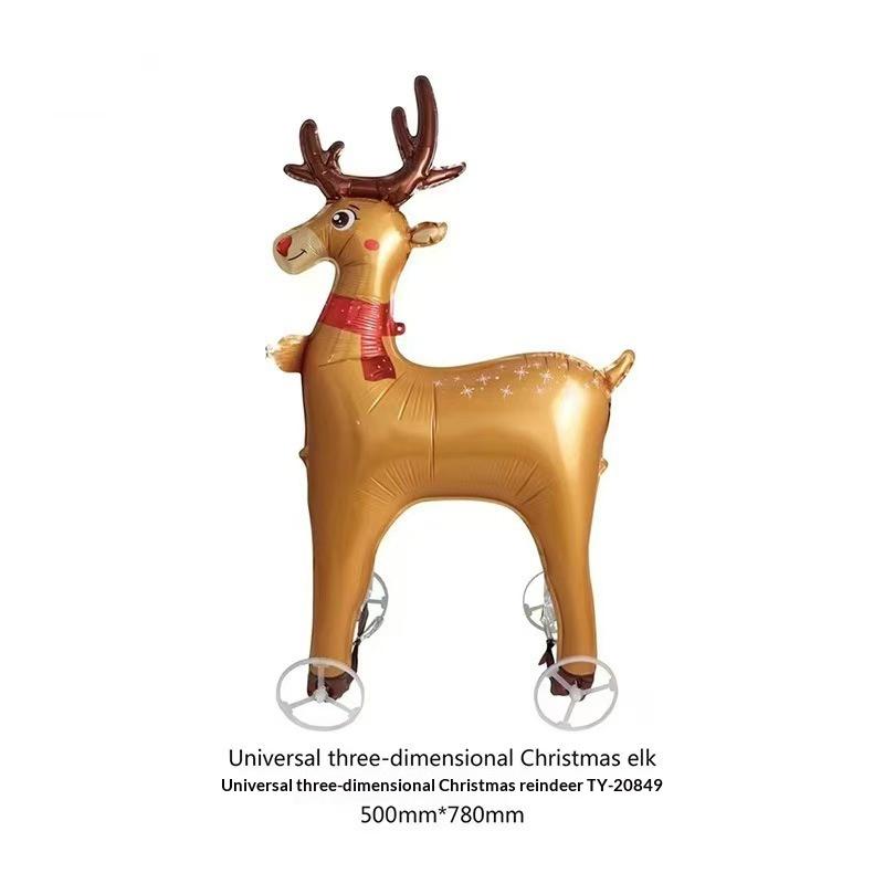 4D светящиеся фольгированные воздушные шары в виде слона на подставке с колесом для детского дня рождения, вечеринки в честь рождения ребенка.