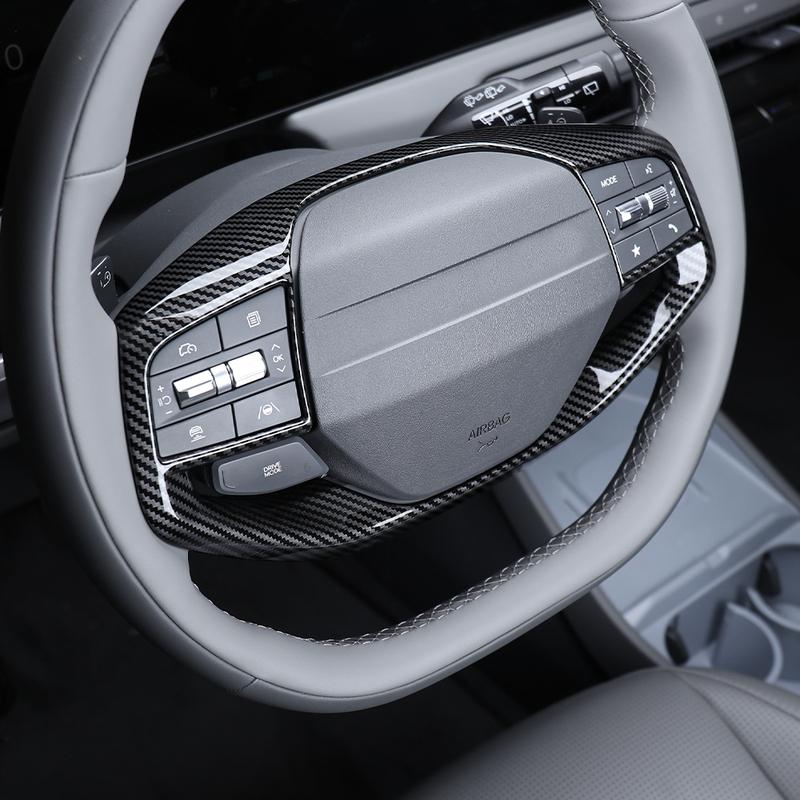 1/3PCS Car Interior Accessories Auto Steering Wheel Cover Decorative Strip ABS Material For KIA EV3/K4 2024 2025 2026 LHD RHD
