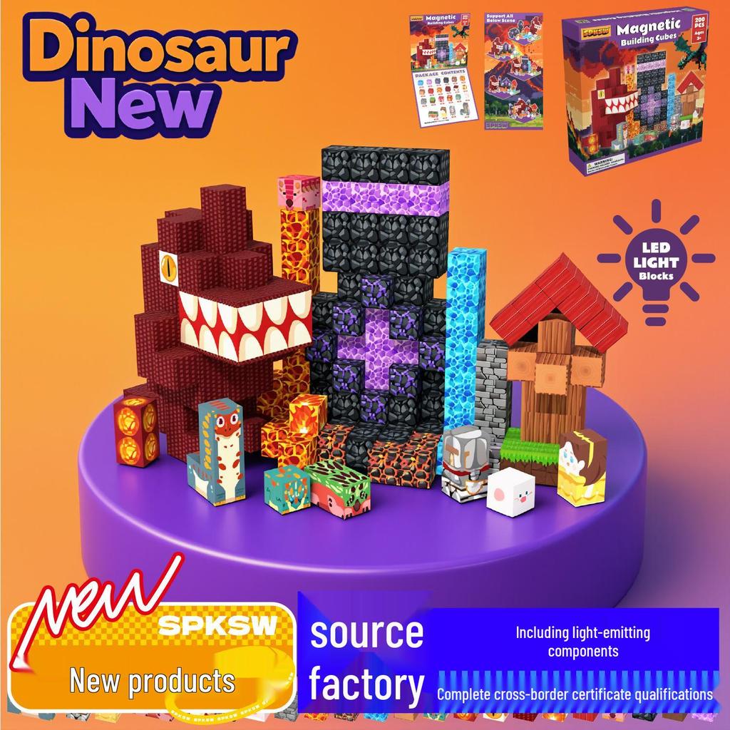 Creeper Magnetic Building Blocks: Educational Magnetic Cubes for Kids