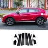 Для Mitsubishi Eclipse Cross 2018-2024 Черная Поликарбонатная Накладка на Центральную Стойку BC Окна