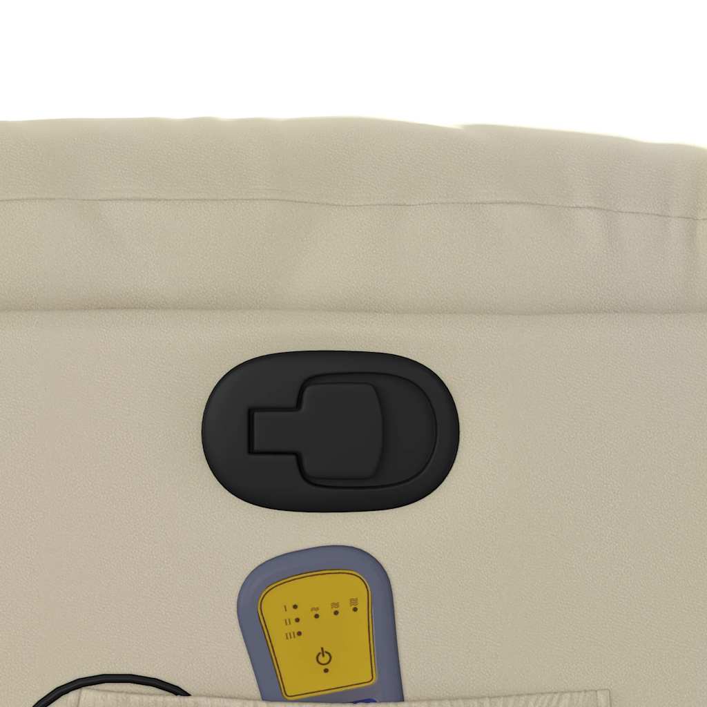 Massage Chair Cream Synthetic Leather