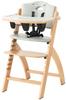 Beyond Junior Baby High Chair Adjustable Includes Table Protection and Surface Perfect for Baby Feeding (Natural Gray) - Height, Cover, Stand-Up Belt,