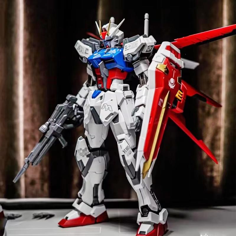 HG 1/144 Истребитель Strike Dog GAT-X105 Модели для сборки Меха Фигурки Действия Игрушки для Мальчиков Настольное Украшение Подарки Коллекционные