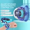 Kids Watch Remote Control Car USB Rechargeable Adjustable Strap 2.4GHz RC Mini Racing Vehicle Wrist Toy with LED Light Toddlers Boys Girls Gift