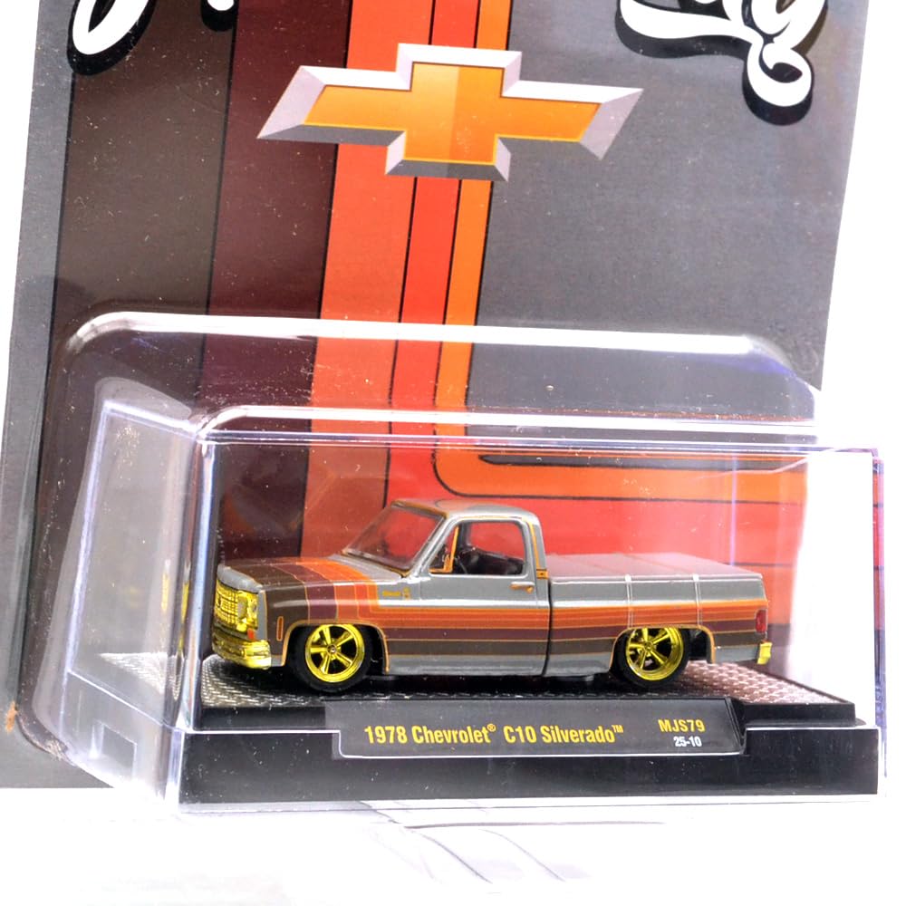 M2 MACHINES 1/64 MiJo EXCLUSIVE - 1978 CHEVROLET C10 SILVERADO (ПРЕСЛЕДУЙТЕ МАШИНУ) M2 Machines Масштаб 1/64 «MiJo Exclusive 1978