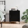 VidaXL Bedside Table Black 40x40x50 Cm Engineered Wood 827566