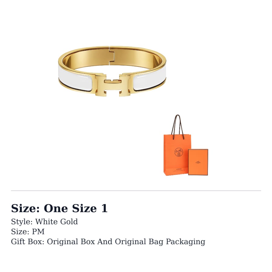 HERMES 20th Century Narrow Enamel Clic H Bracelet Pm Costume Bracelet H700001F31
