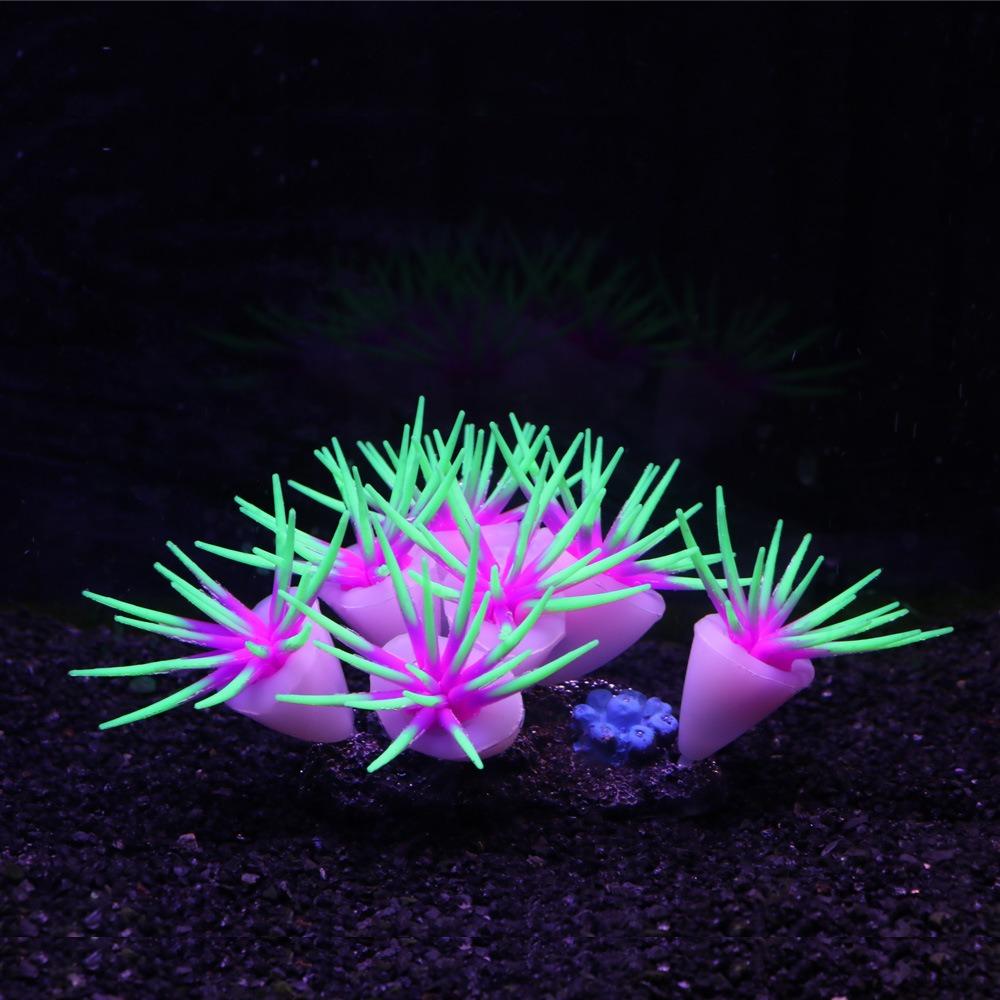 Silicone Simulation Anemones Soft Non-Toxic Artificial Coral Colorful Decorative Fish Tank Landscaping Fish Tank