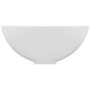 VidaXL Round Luxury Bathroom Sink Countertop Washbasin Toilet Hand Basin Cosmetic Room Interior Matt White 146965