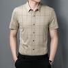 Summer New Men's Short-Sleeved Shirt Young and Middle-Aged Plaid Business Shirt Men's Shirt