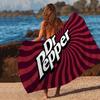 D-Dr Pepper Мультяшное Микрофибровое Печатное Пляжное Полотенце Для Альпинизма Йоги Пляжа Плавания Бега Впитывающее Мягкое Полотенце