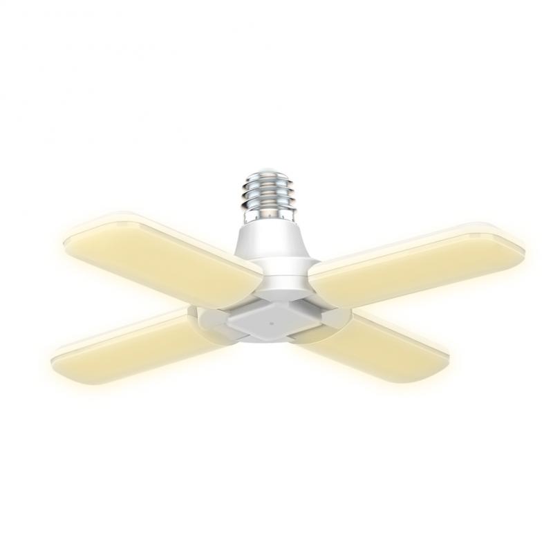 Led Fan Garage Light 40/30W E27 Super Bright Industrial Lighting Foldable Fan Blade Angle Adjustable For Home Garage Lighting