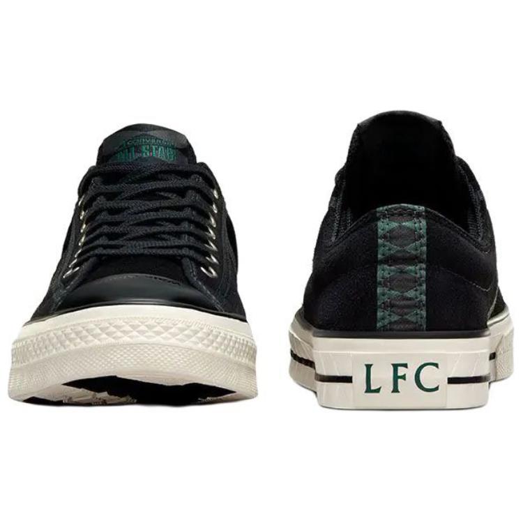 Liverpool F.C. X Converse Star Player 76 Low Youll Never Walk Alone Unisex Sneakers Black Egret Rainforest-Green A09700C