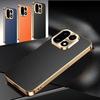 PU Leather Plating Shockproof Phone Cover For OnePlus 15 Texture Lichee Pattern TPU Soft Frame Case For OnePlus 15 1+15 Shell