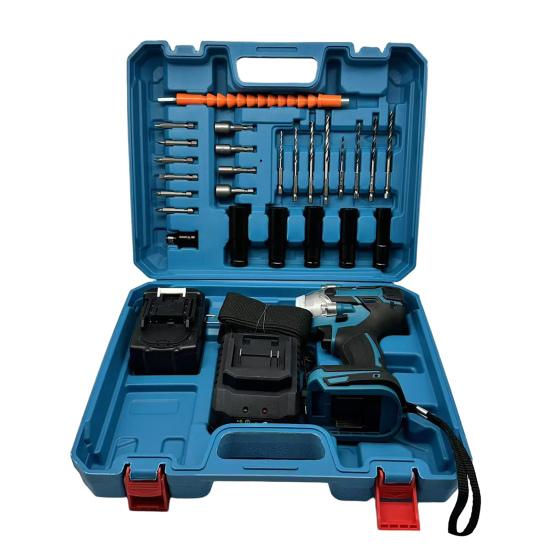 Электрический ударный гайковерт 45659 дюймов Аккумуляторный Бесщеточный Быстрая зарядка Регулируемый крутящий момент Ударный гайковерт Автореверс