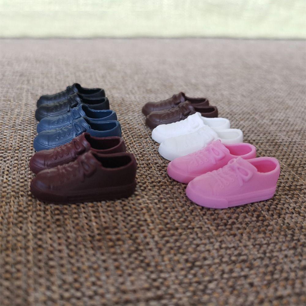 Кеды для куклы с круглым носком 30 см однотонные ПВХ повседневная обувь для куклы 2 см обувь для куклы 1/6 аксессуары для куклы
