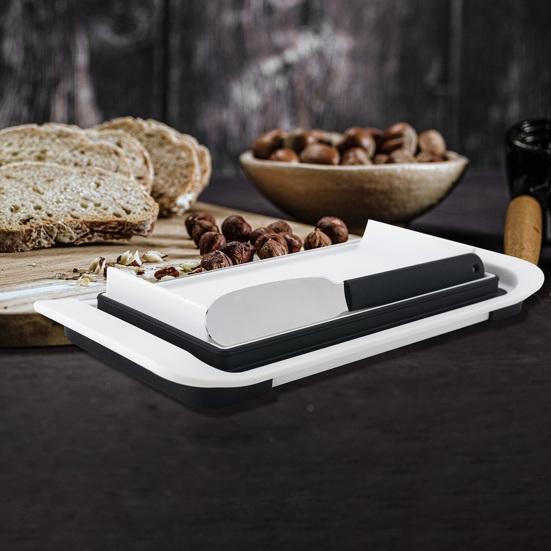 Масленка с крышкой и ножом-распределителем Герметичный поддон для хранения масла для восточного/западного побережья Kerrygold Butter Flip-Top Butter Держатель масла для