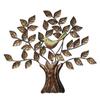 Bird Sitting On Tree Wrought Iron Metal Handmade Colorful Design Wall Hanging 76cm